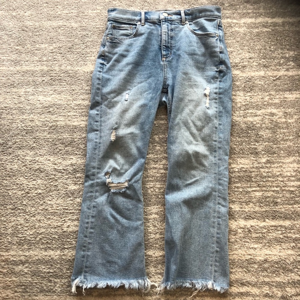LOFT Highwaist Flare Crop Jeans